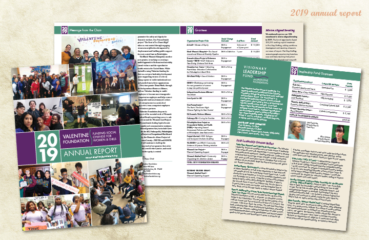 Valentine Foundation Annual Report 2019